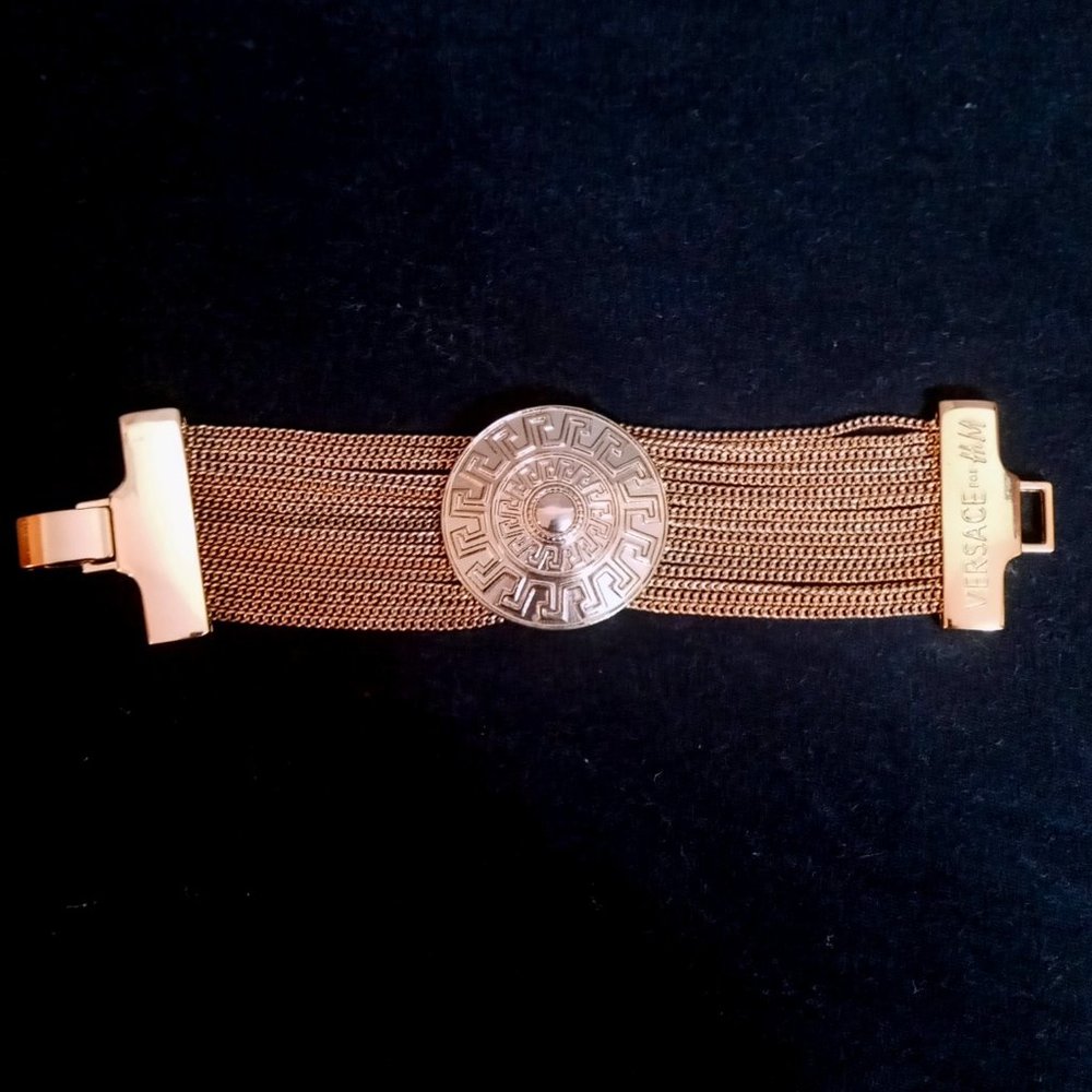 Versace x H&M Limited Edition Gold Medallion Chain Bracelet